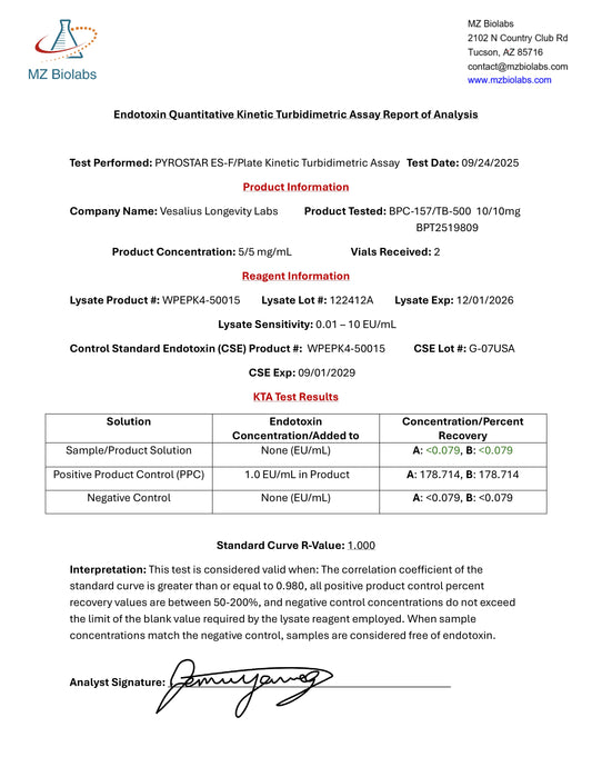 BPC-157, 10mg/TB-500, 10mg