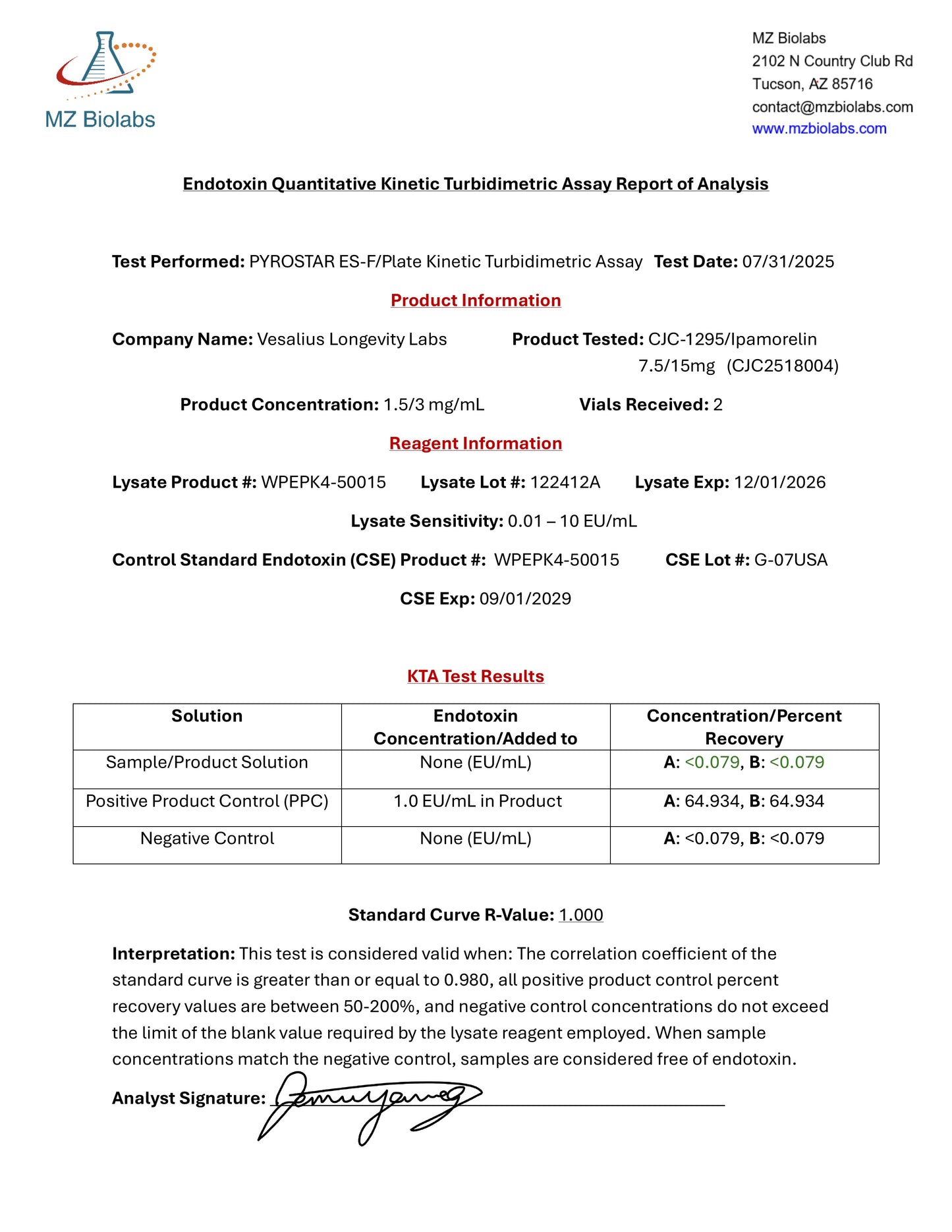 CJC-1295 7.5mg / Ipamorelin 15mg