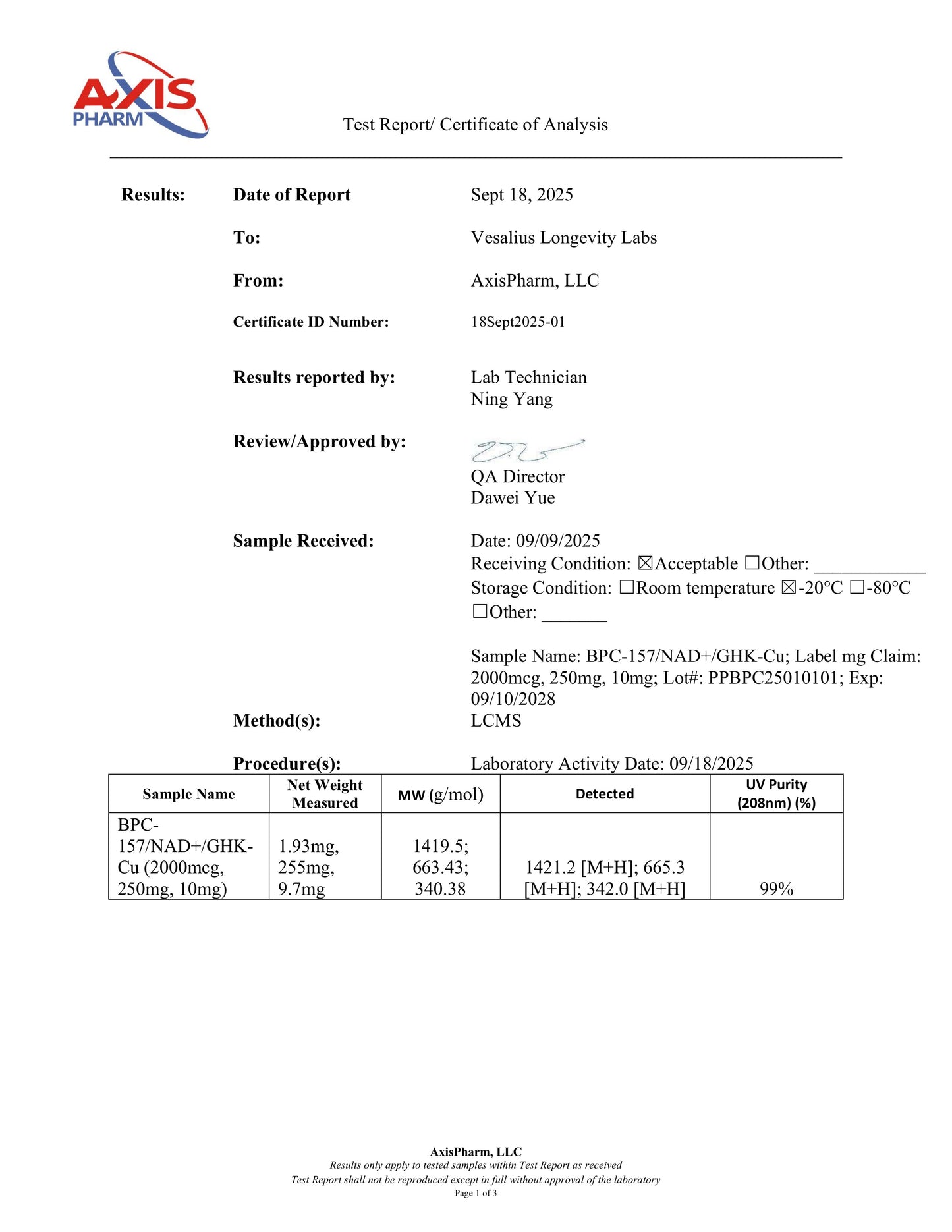 BPC-157, 2000mcg / NAD+, 250 mg / GHK-CU, 10mg Patch