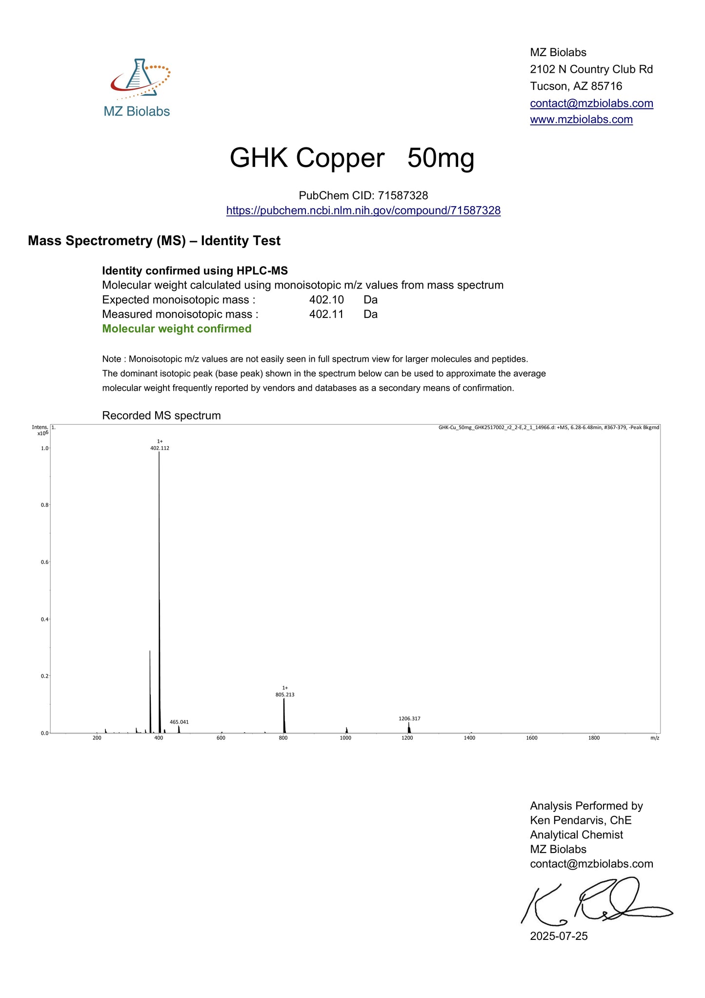 GHK-Cu+, 50mg